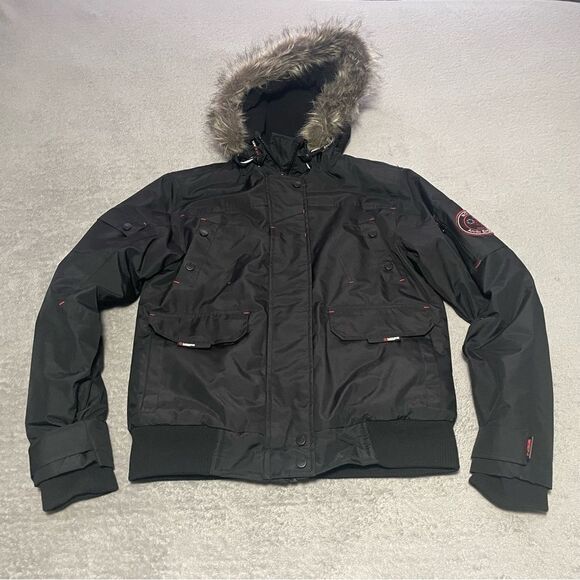 𝅺NOIZE arctic engineered bomber jacket black size medium excellent condition - Picture 1 of 16